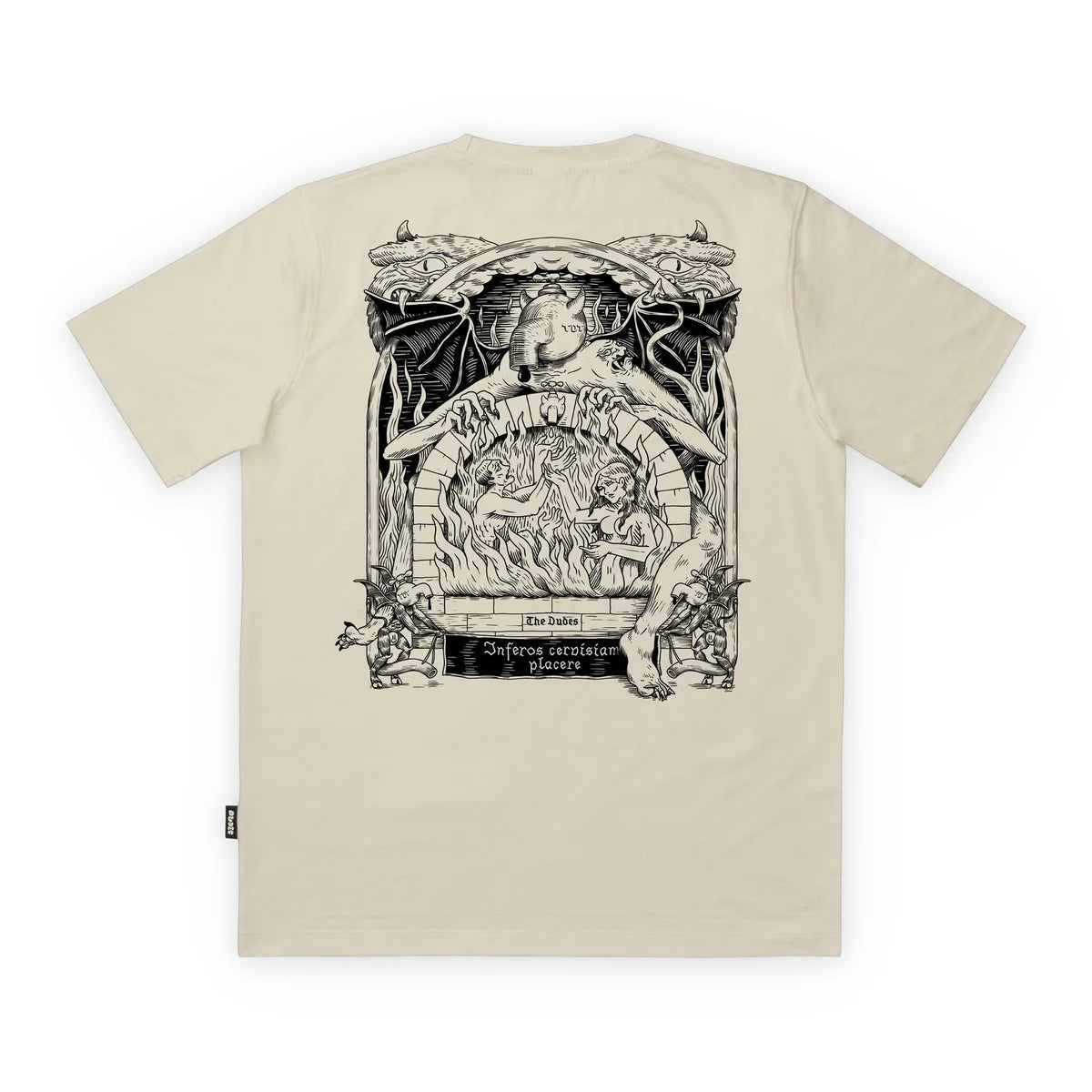 Tee-shirt The Dudes People On Fire Almond Milk