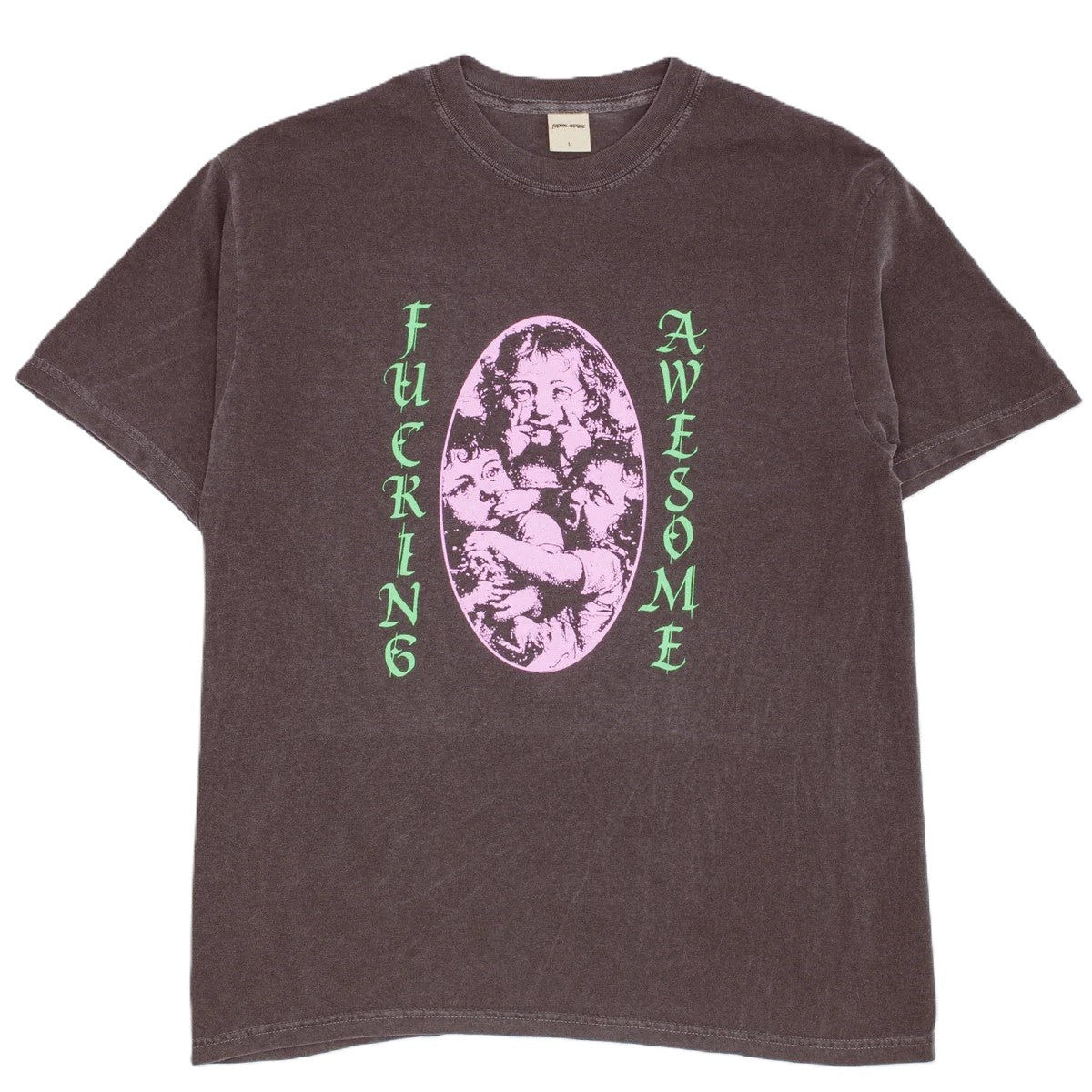 Tee-shirt Fucking Awesome Mischievous Faces Washed Black