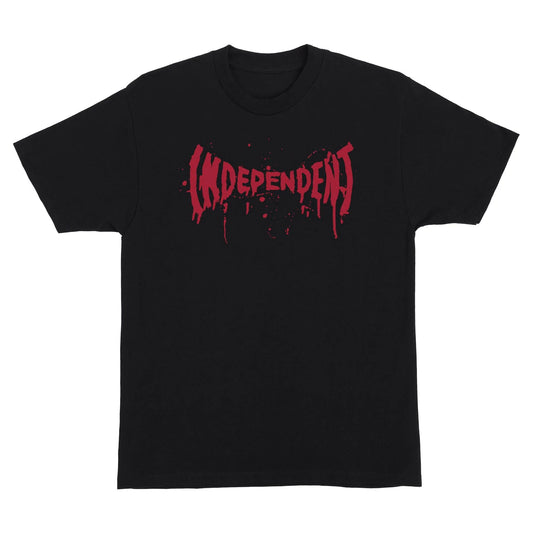Tee-Shirt Independent Splatter Span Black