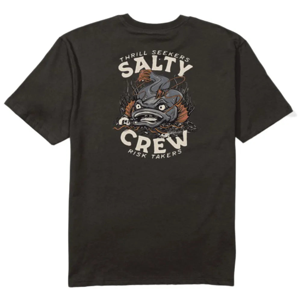 Tee-shirt Salty Crew Catfish Monster Black