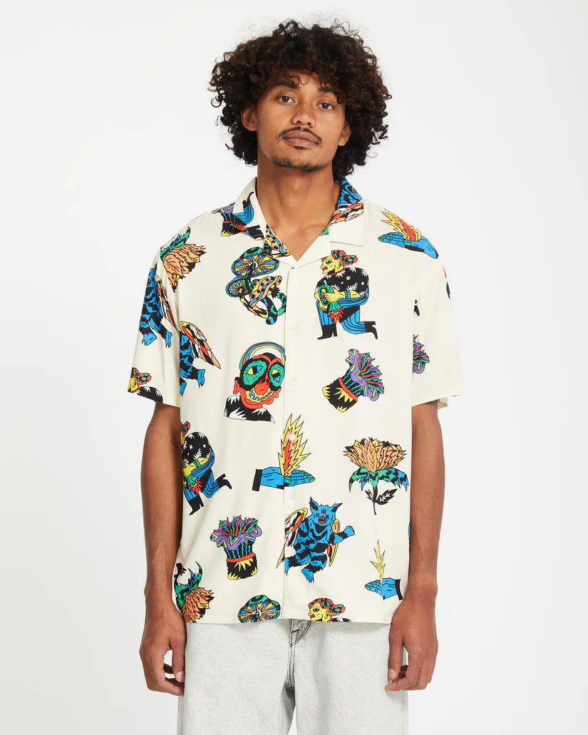 Chemise Volcom Bob Mollema Light Beige