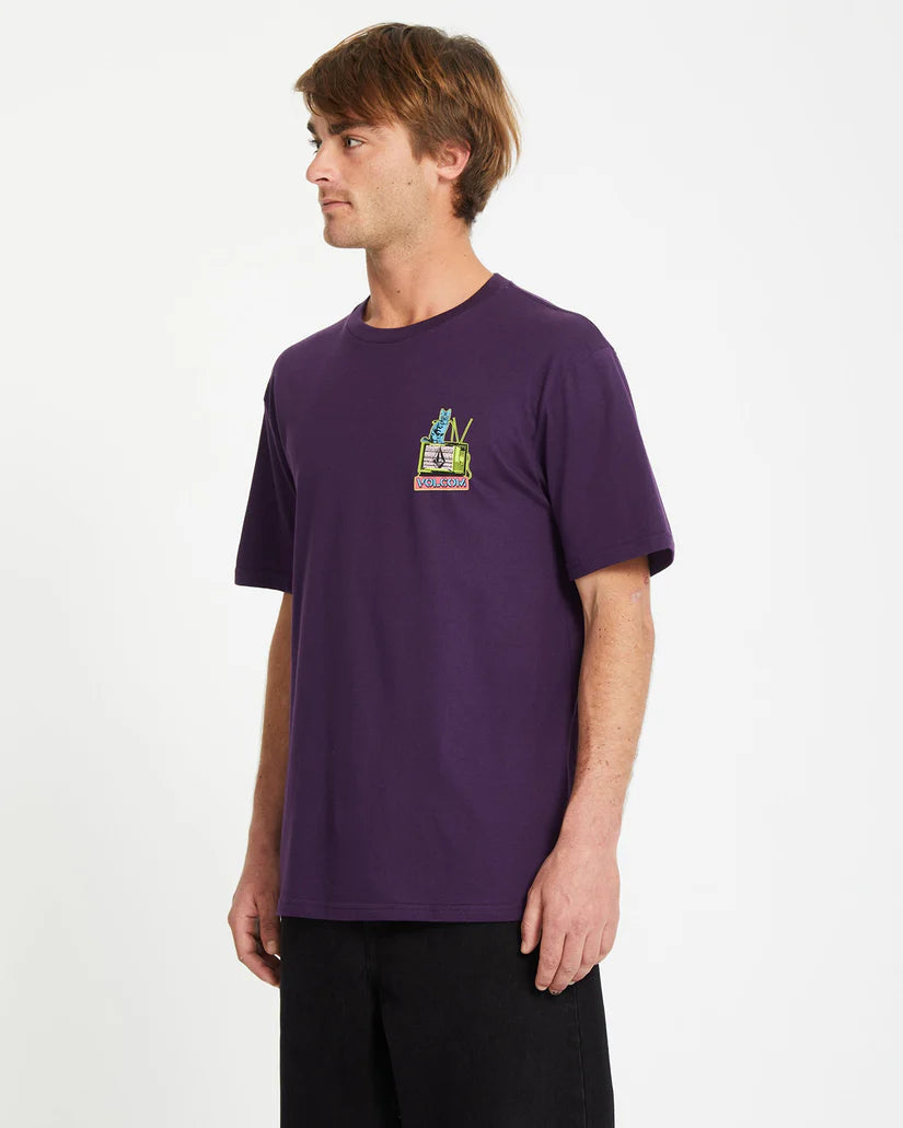 Tee-Shirt Volcom Catv Bsc Grape Royale