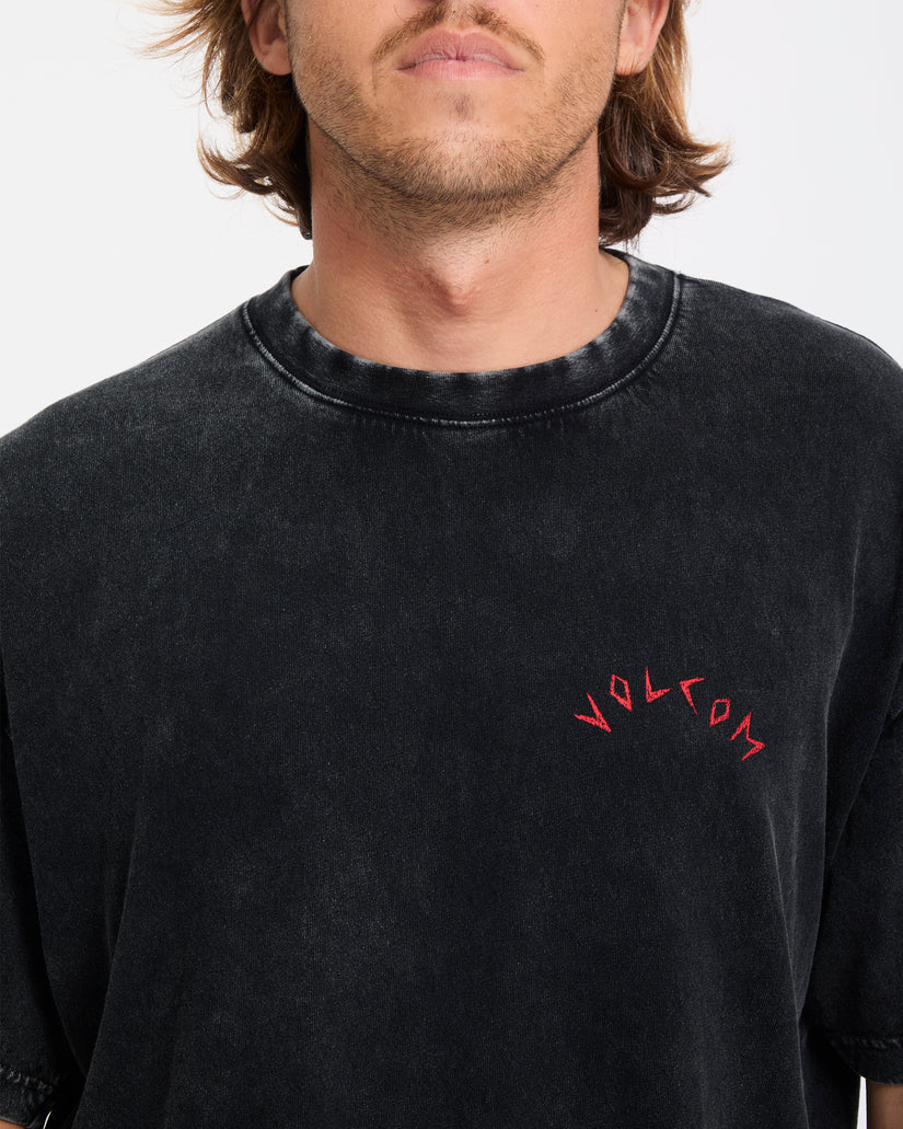 Tee-Shirt Volcom Wrong Angel Light Acid Black