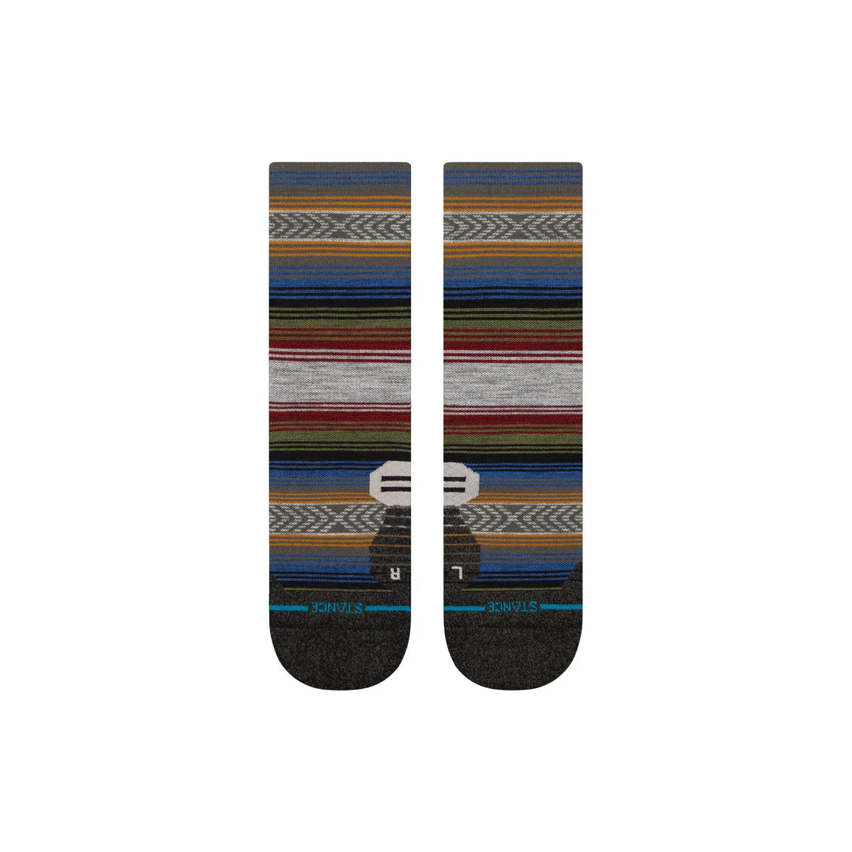 Chaussettes Stance Light Wool Crew Black Red