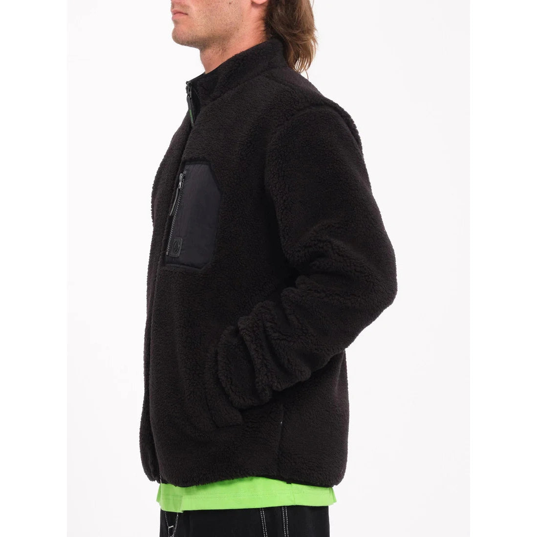Sweat Volcom Muzzer Fuzzar Zip Black