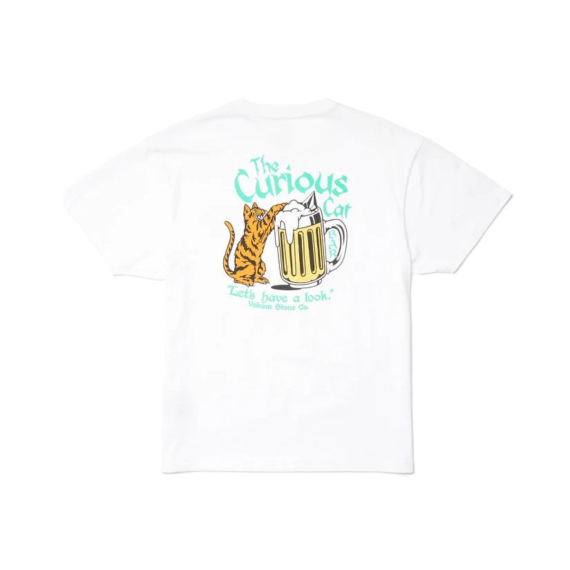 Tee-Shirt Volcom Curious Cat White