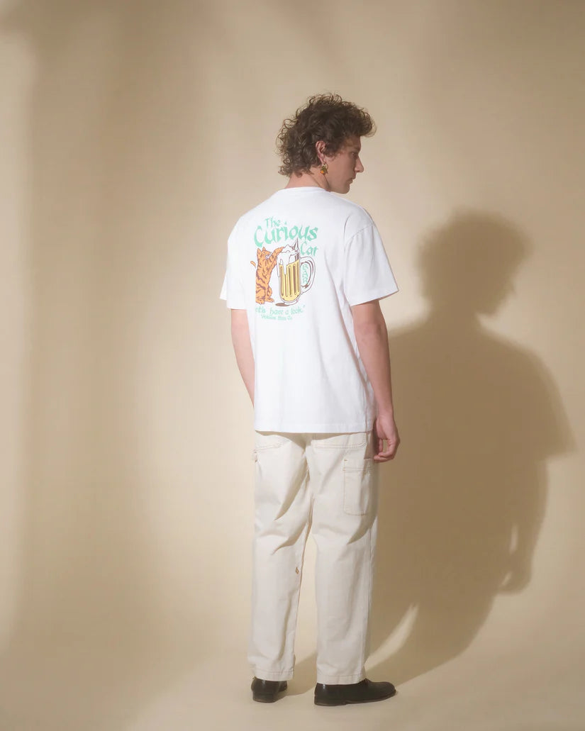 Tee-Shirt Volcom Curious Cat White