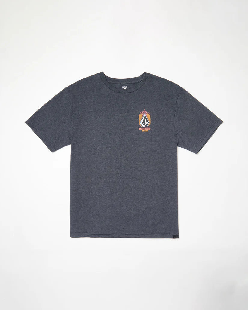 Tee-Shirt Volcom Draggin Stone Heather Black
