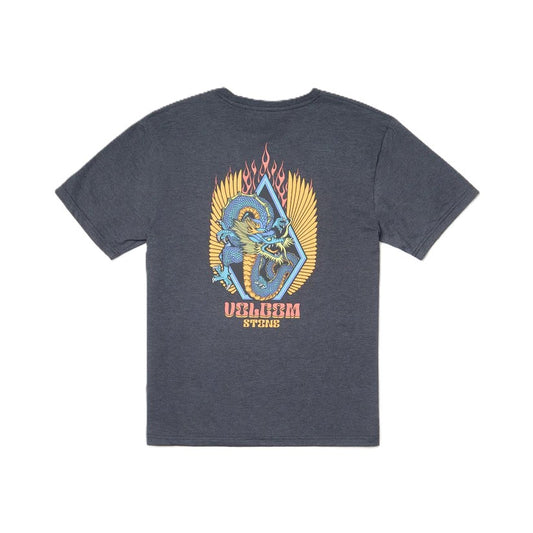 Tee-Shirt Volcom Draggin Stone Heather Black