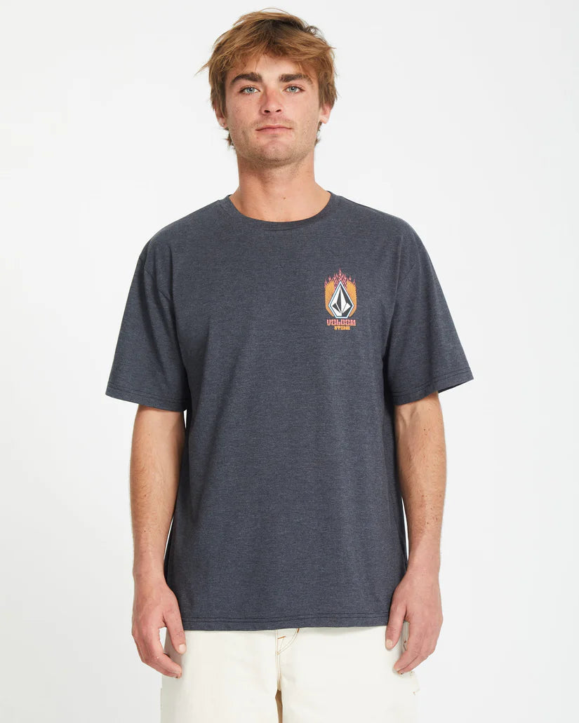 Tee-Shirt Volcom Draggin Stone Heather Black