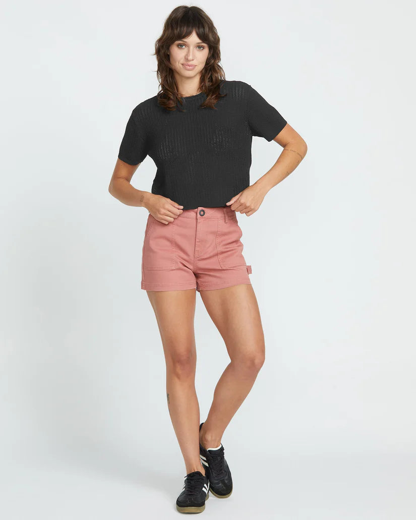 Tee-Shirt Volcom Meshy Beach Black