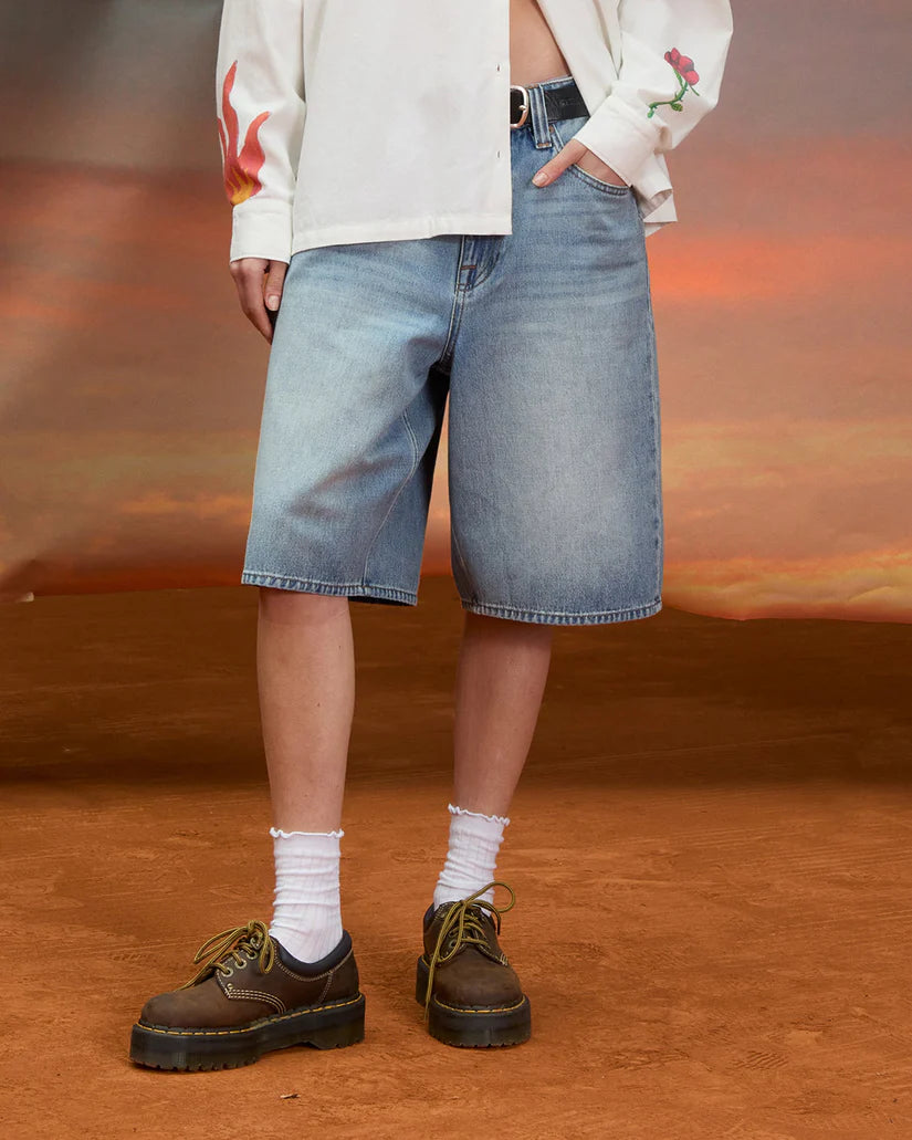 Short Femme Volcom Beeggy Denim BDW