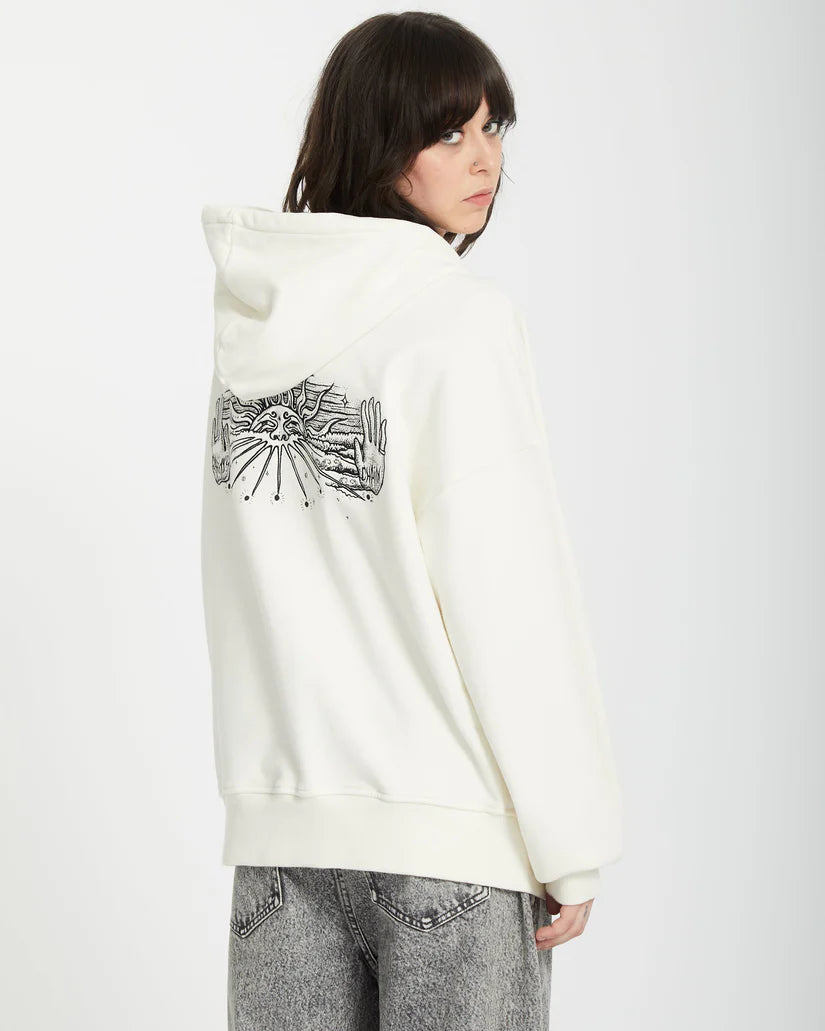 Sweat Volcom Alix Zip Snow White
