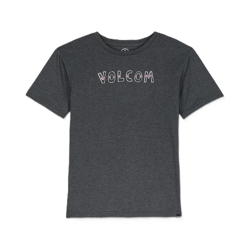 Tee-shirt Kid Volcom Volfire Heather Black