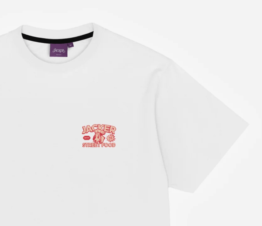 Tee-shirt Jacker Hot Doggy White