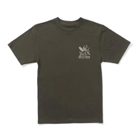 Tee-shirt Salty Crew Pocket Knife Dusty Olive