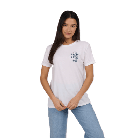 Tee-Shirt Salty Crew Sip And Sea BF White