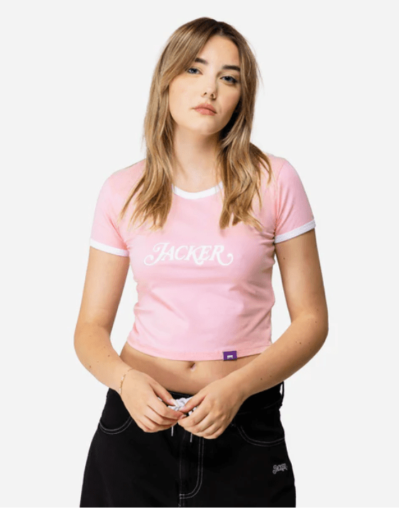Tee-shirt Jacker Classic Crop Tee Pink
