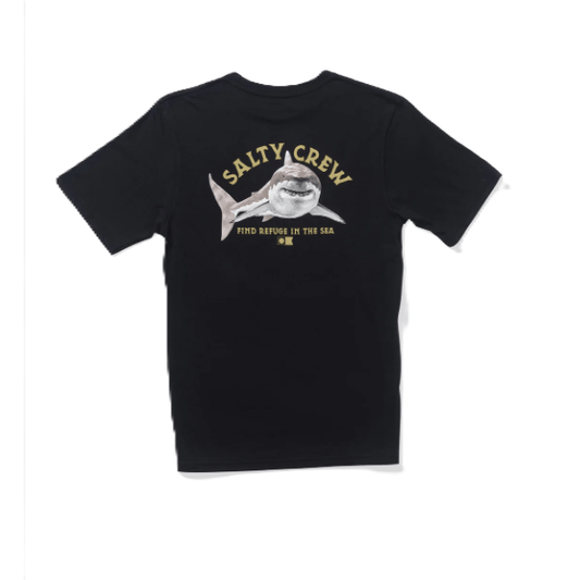 Tee-shirt Kid Salty Crew Lurking Black