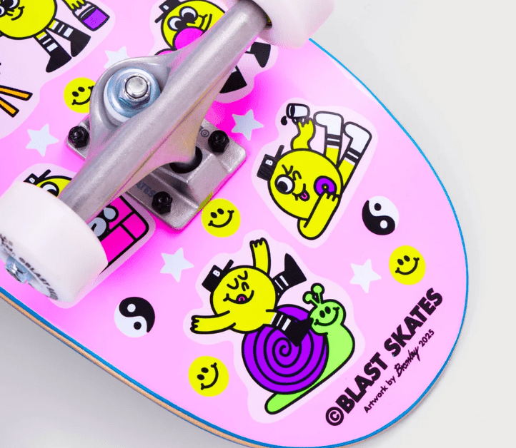 Planche Complète Blast Mini Pops GR8 Times Neon Pink 7.75"