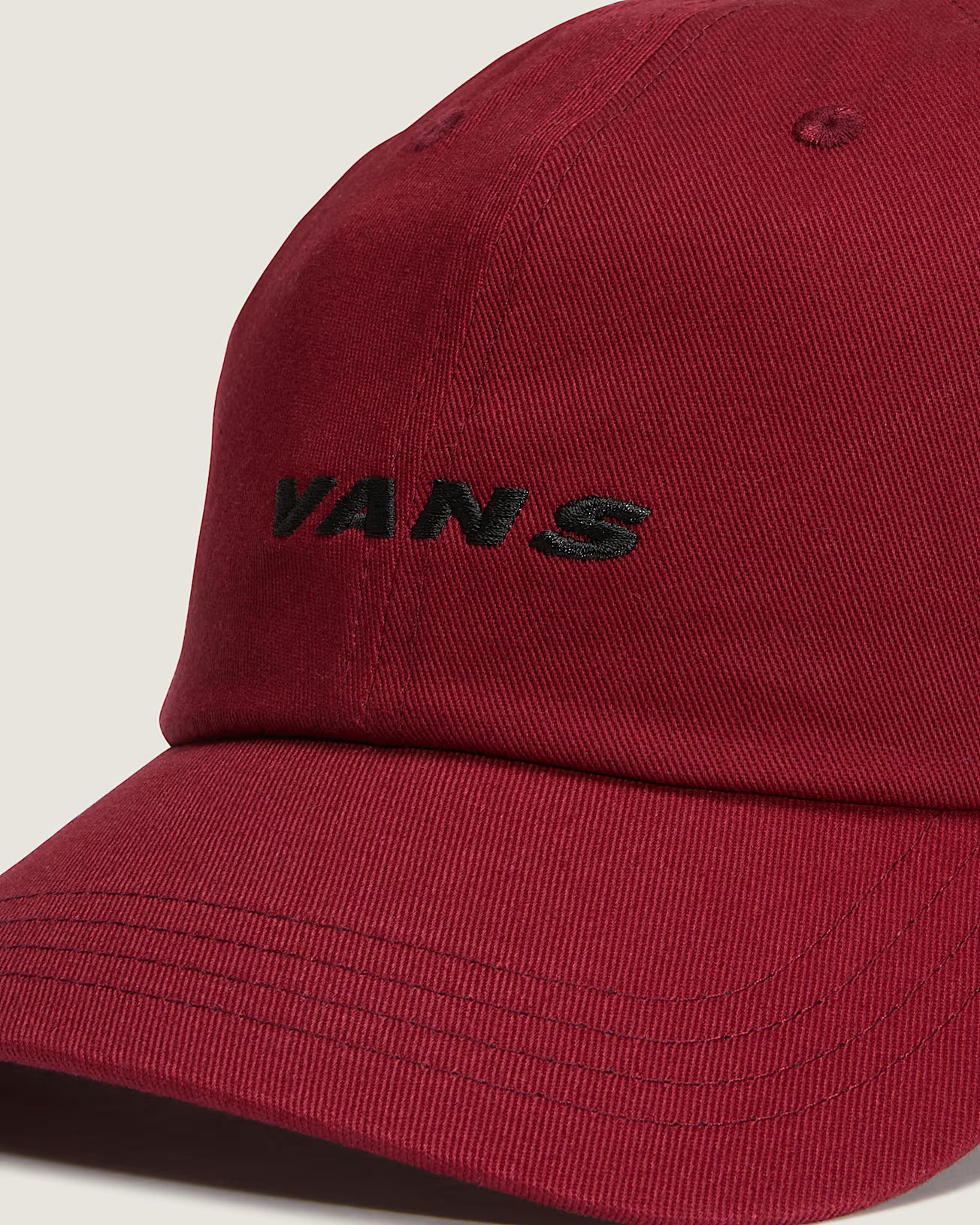 Casquette Vans Check Side Curved Bordeaux