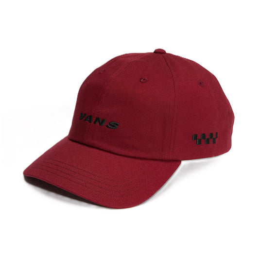 Casquette Vans Check Side Curved Bordeaux