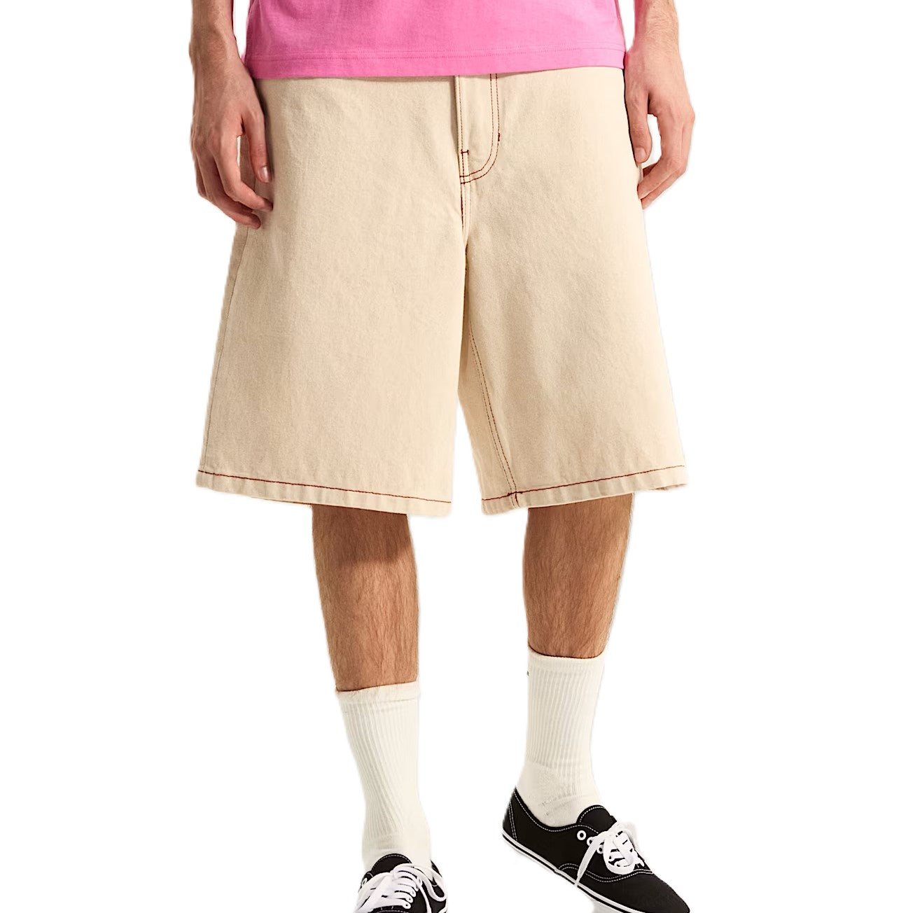 Short Vans Check 5 Baggy Denim Natural Seed