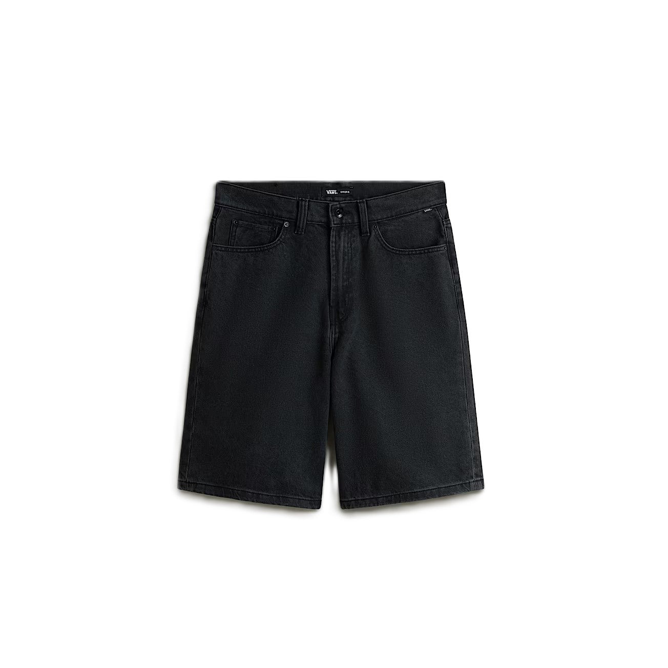 Short Vans Check 5 Baggy Denim Washed Black
