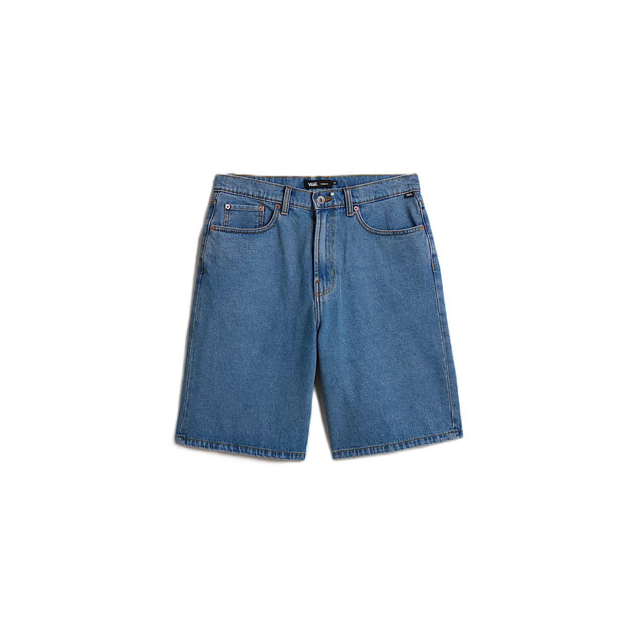 Short Vans Check 5 Baggy Denim Stonewash Blue