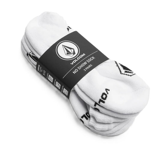 Chaussettes Volcom No Show (Pack de 3) White
