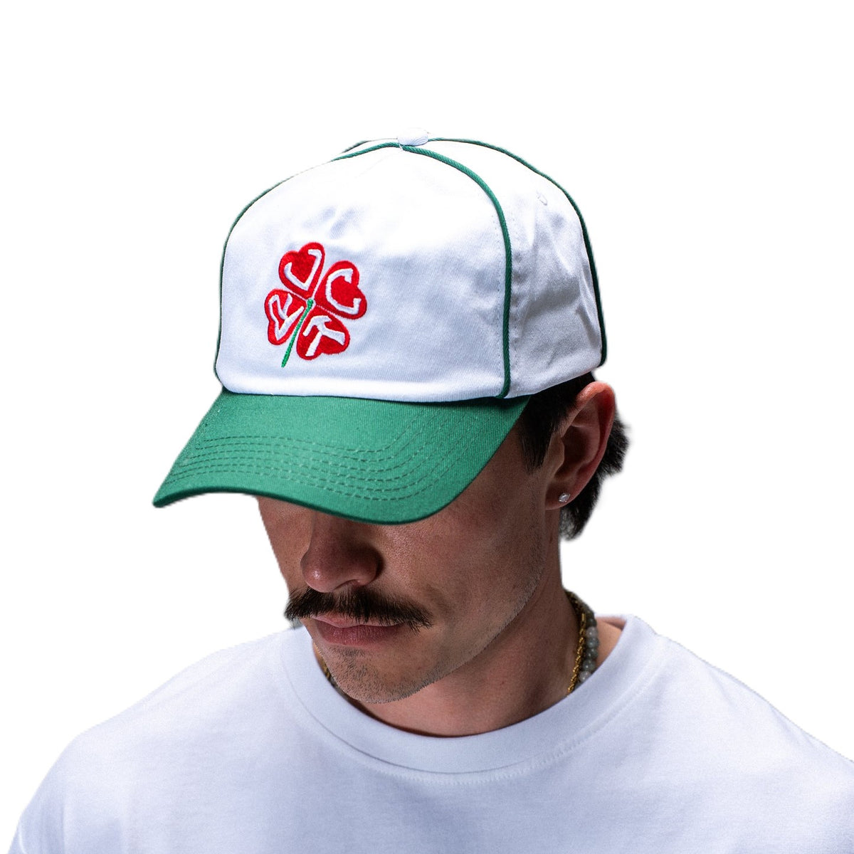 Casquette Jacker Clover White Green