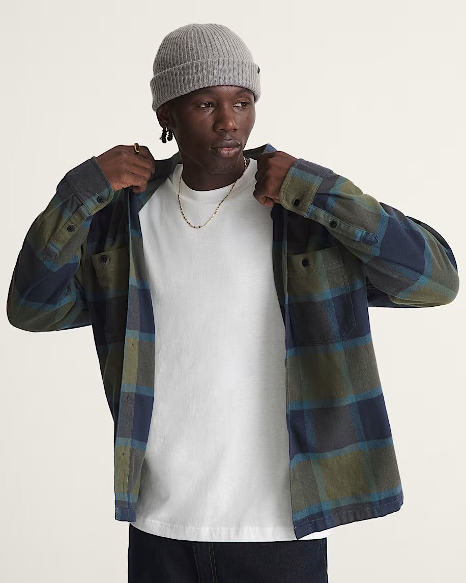 Chemise Vans Larkspur Plaid Grape Leaf
