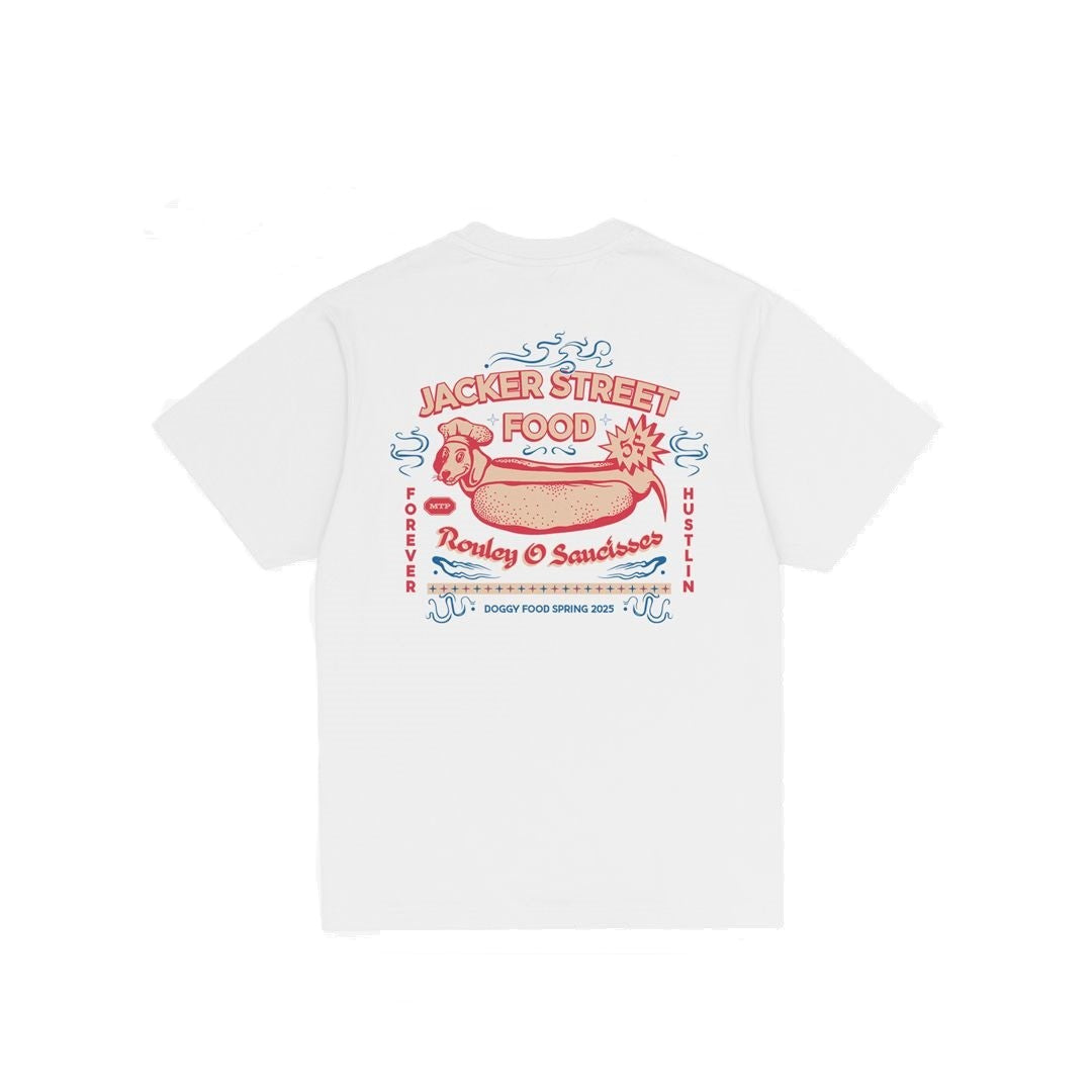 Tee-shirt Jacker Hot Doggy White