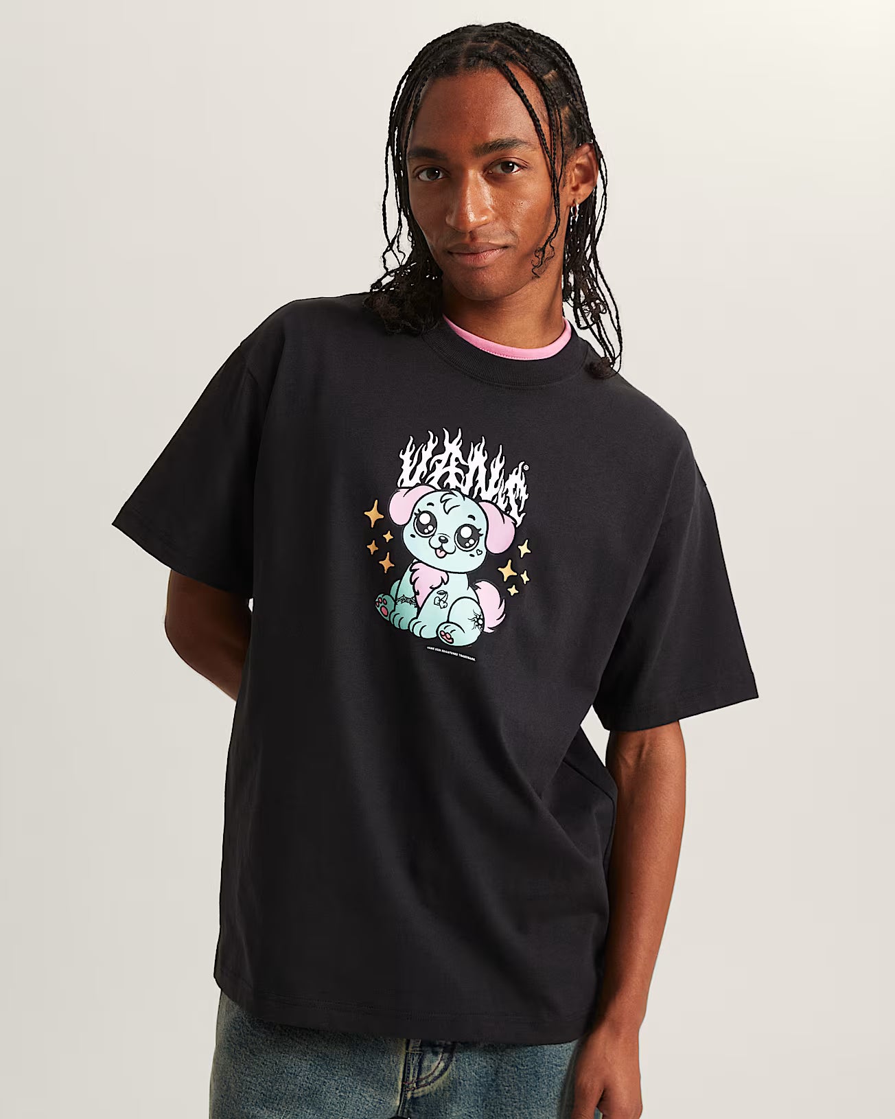 Tee Shirt Vans Puppy Loose Black