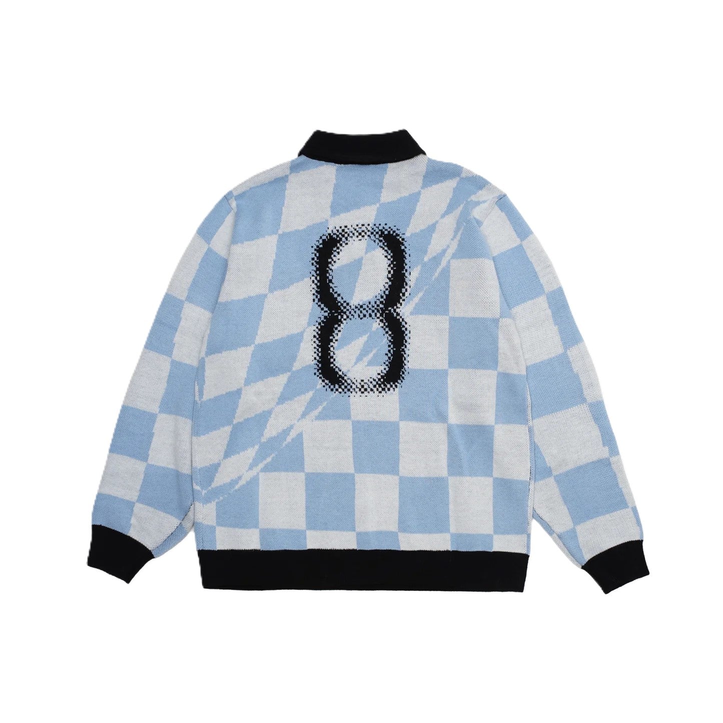 Knit Crew Jacker Square Blue