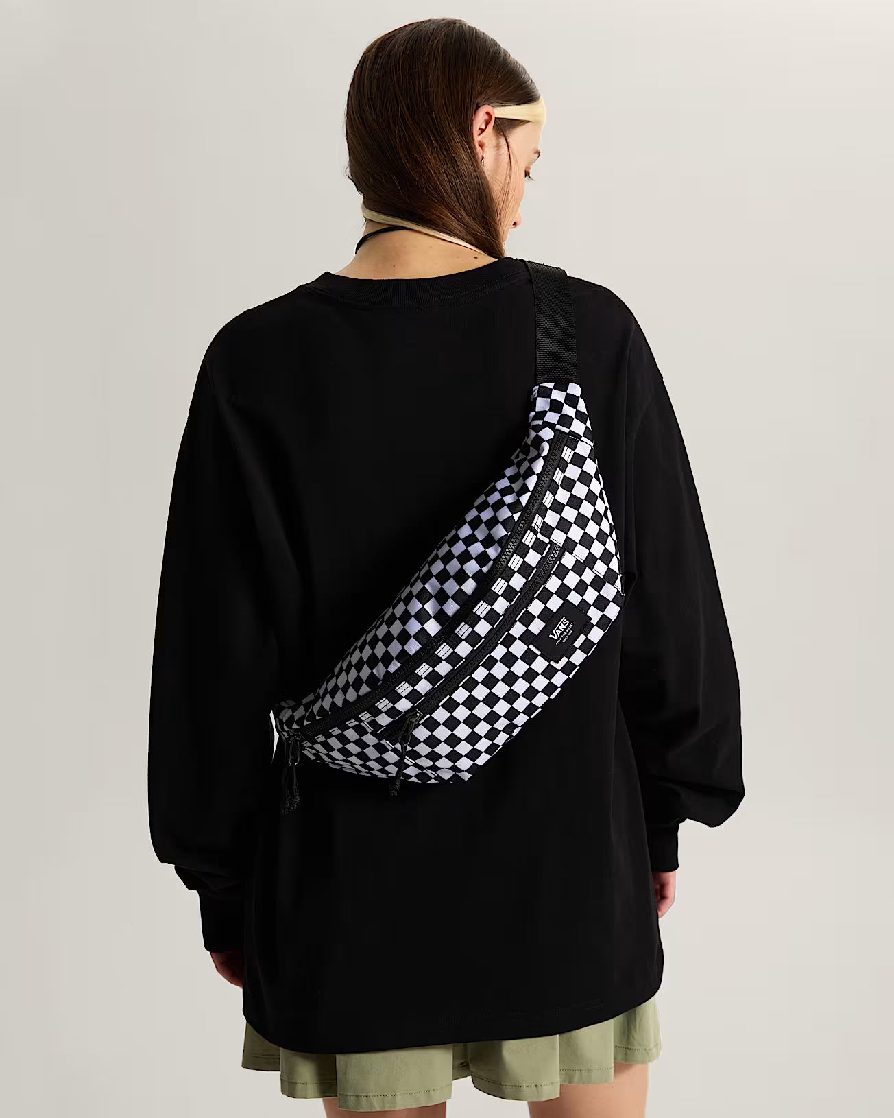 Banane Vans Ward Crossbody Black White Checker
