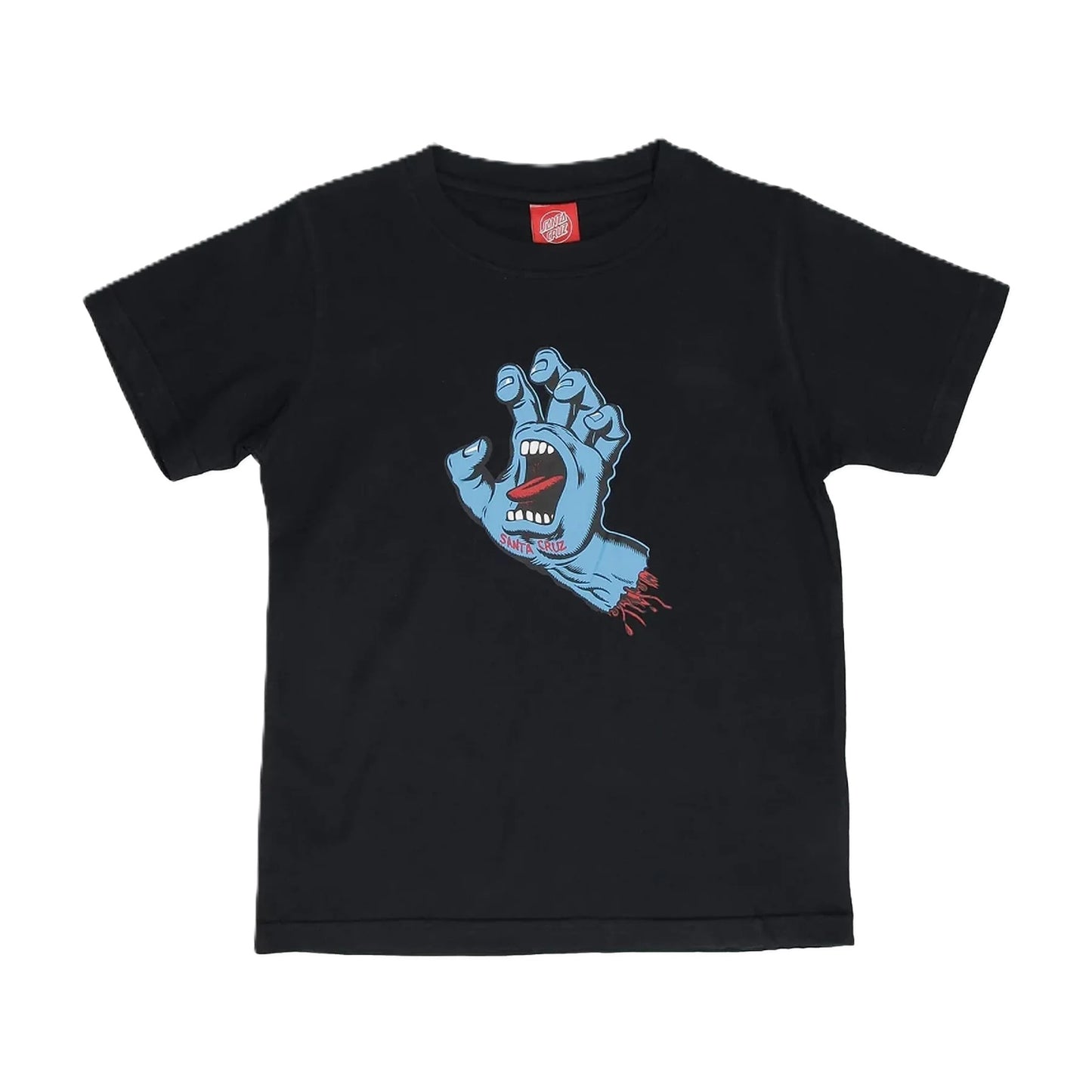 Tee-shirt Kid Santa Cruz Screaling Hand Black