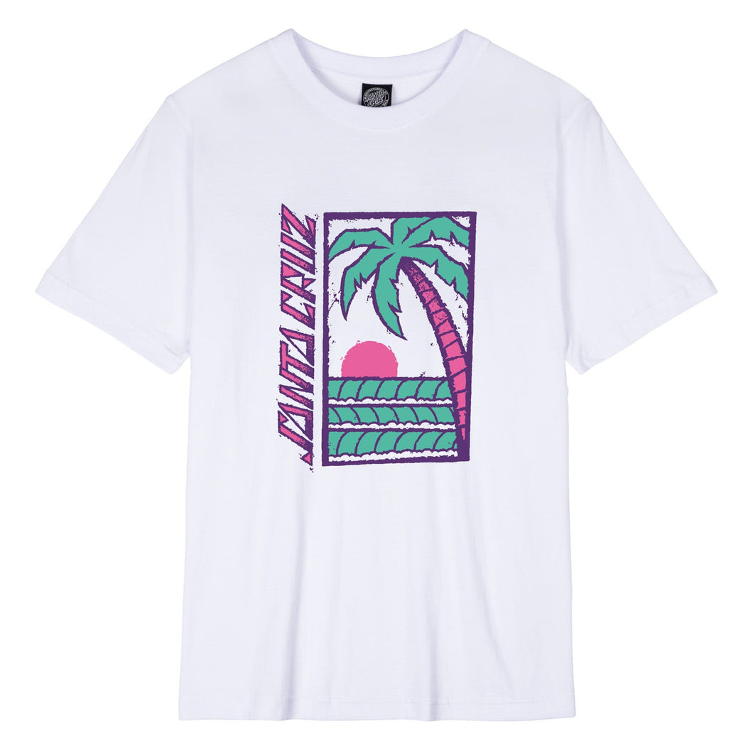 Tee-shirt Femme Santa Cruz Palm Strip White