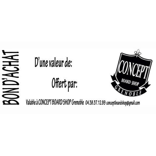 Carte Cadeau Concept Boardshop