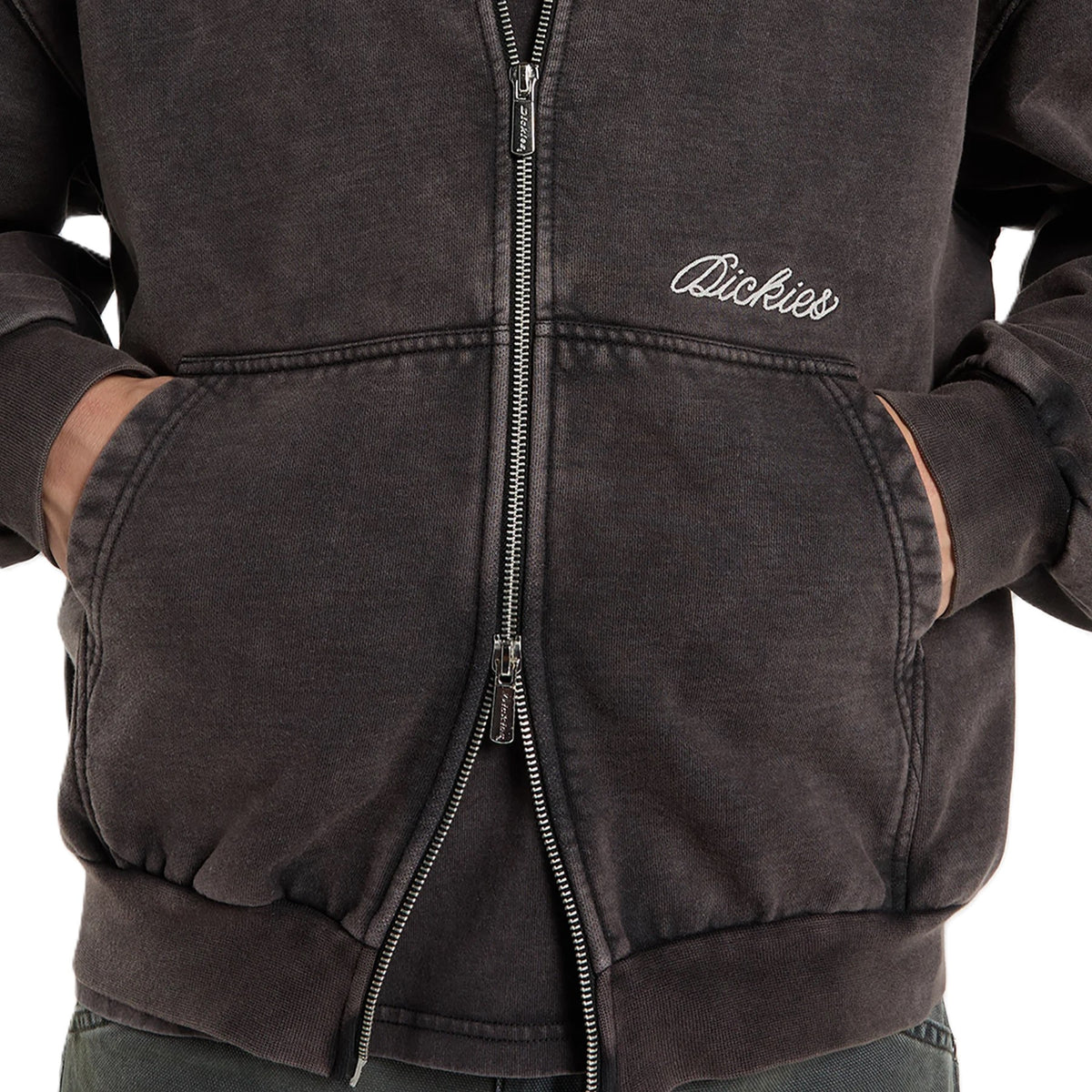Sweat Zippé Dickies Baker Washed Black