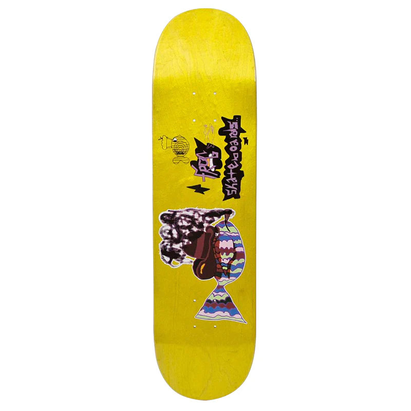 Planche Frog Smoking Fish 8.25"