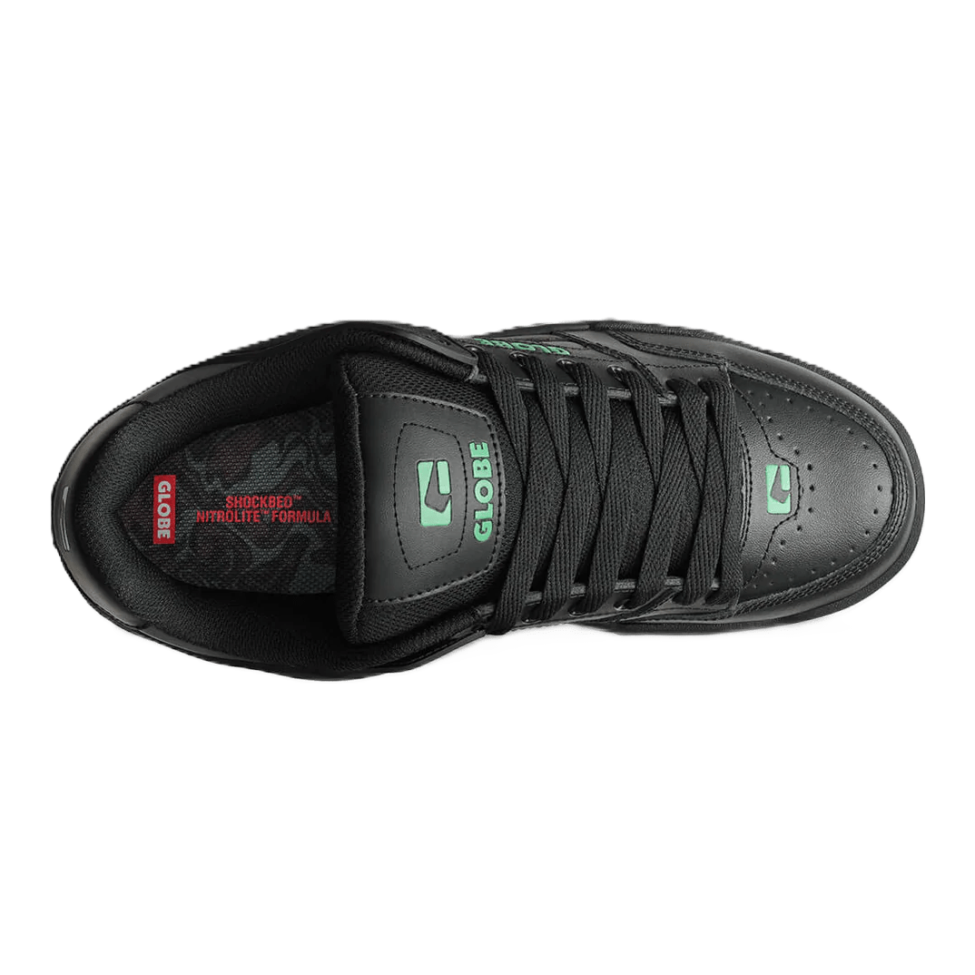 Globe Tilt Black Green Mosaic