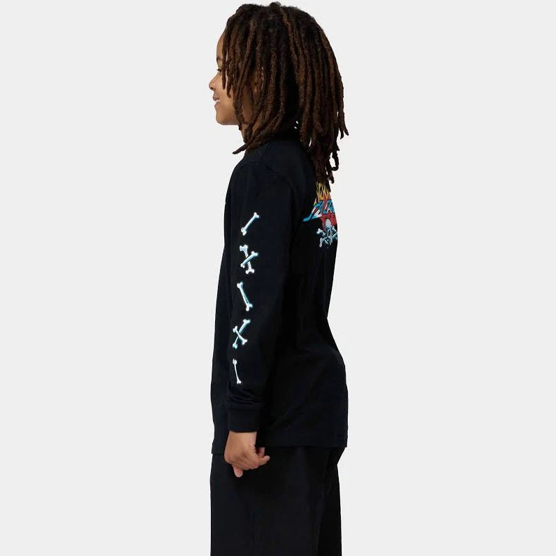 Tee-shirt Manches Longues Kid Santa Cruz Salba Voodoo Black