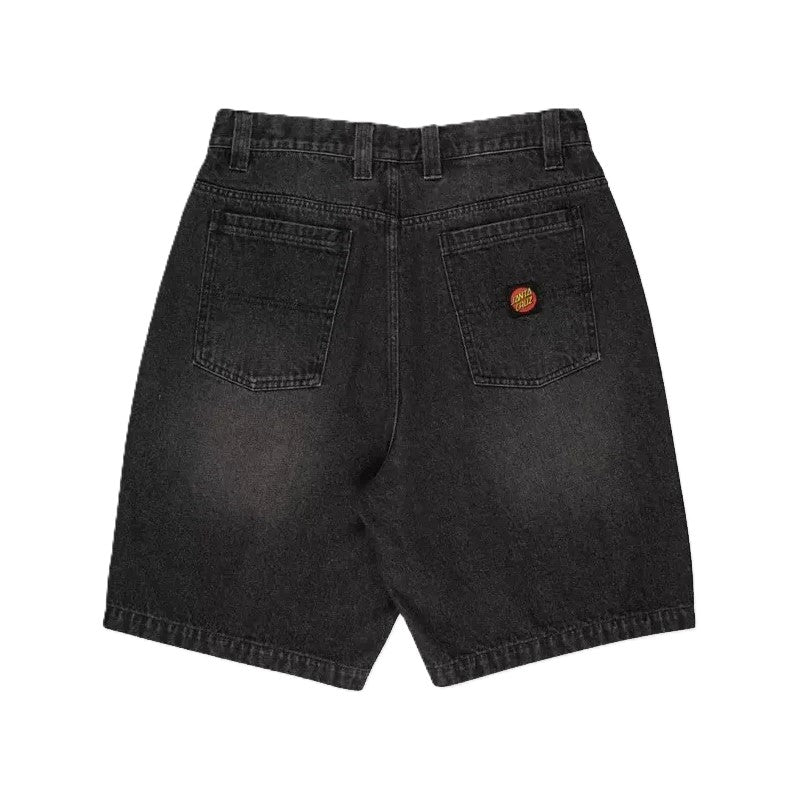 Short Santa Cruz Big Size Black Washed