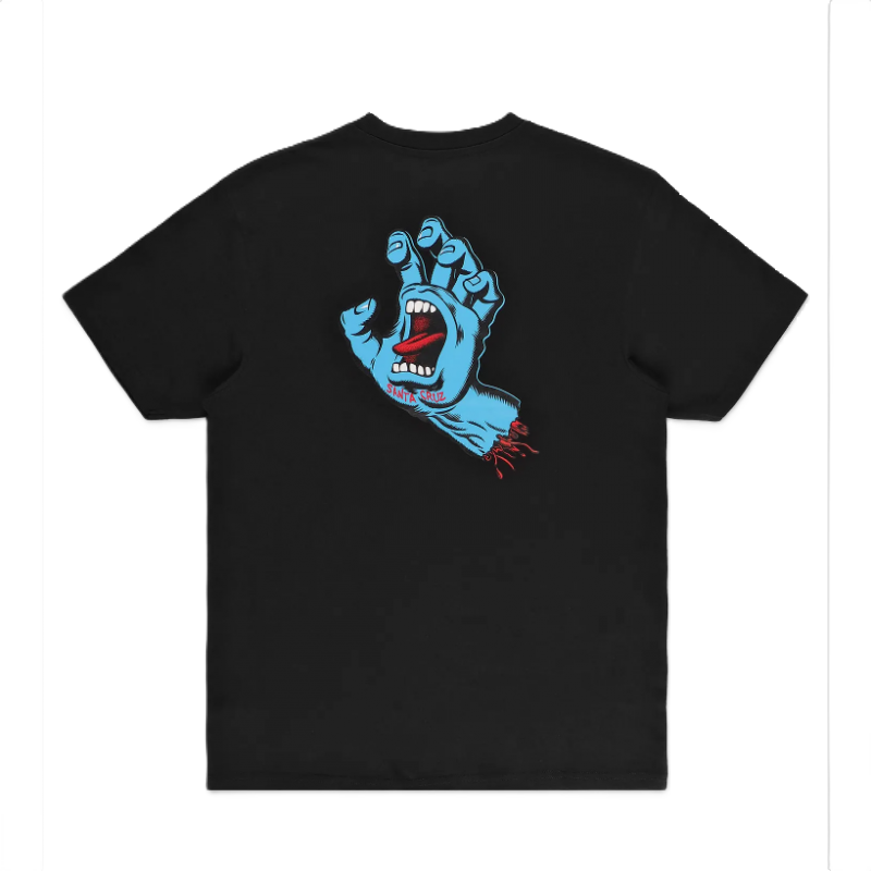 Tee-shirt Santa Cruz Screaming Hand Black