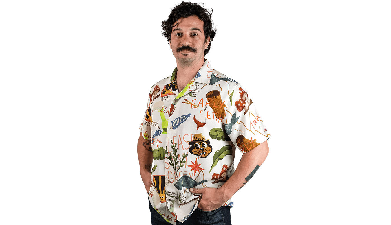 Chemise The Dudes Treasure Trail White