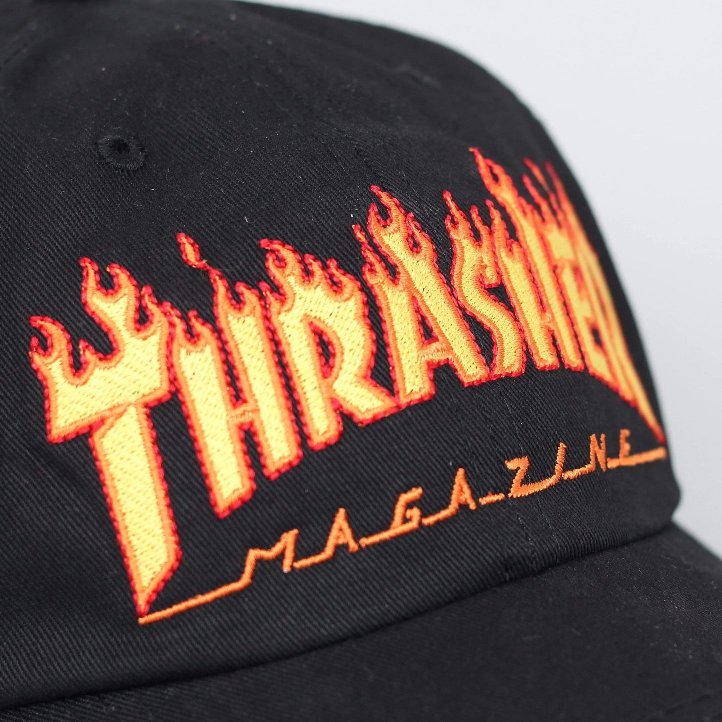 Casquette Thrasher Flame Embroded Black