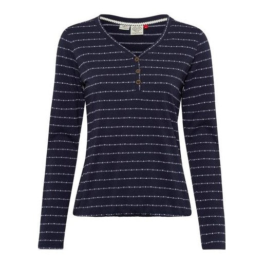 Tee Shirt Manches Longues Femme Pinkki Stripes Navy