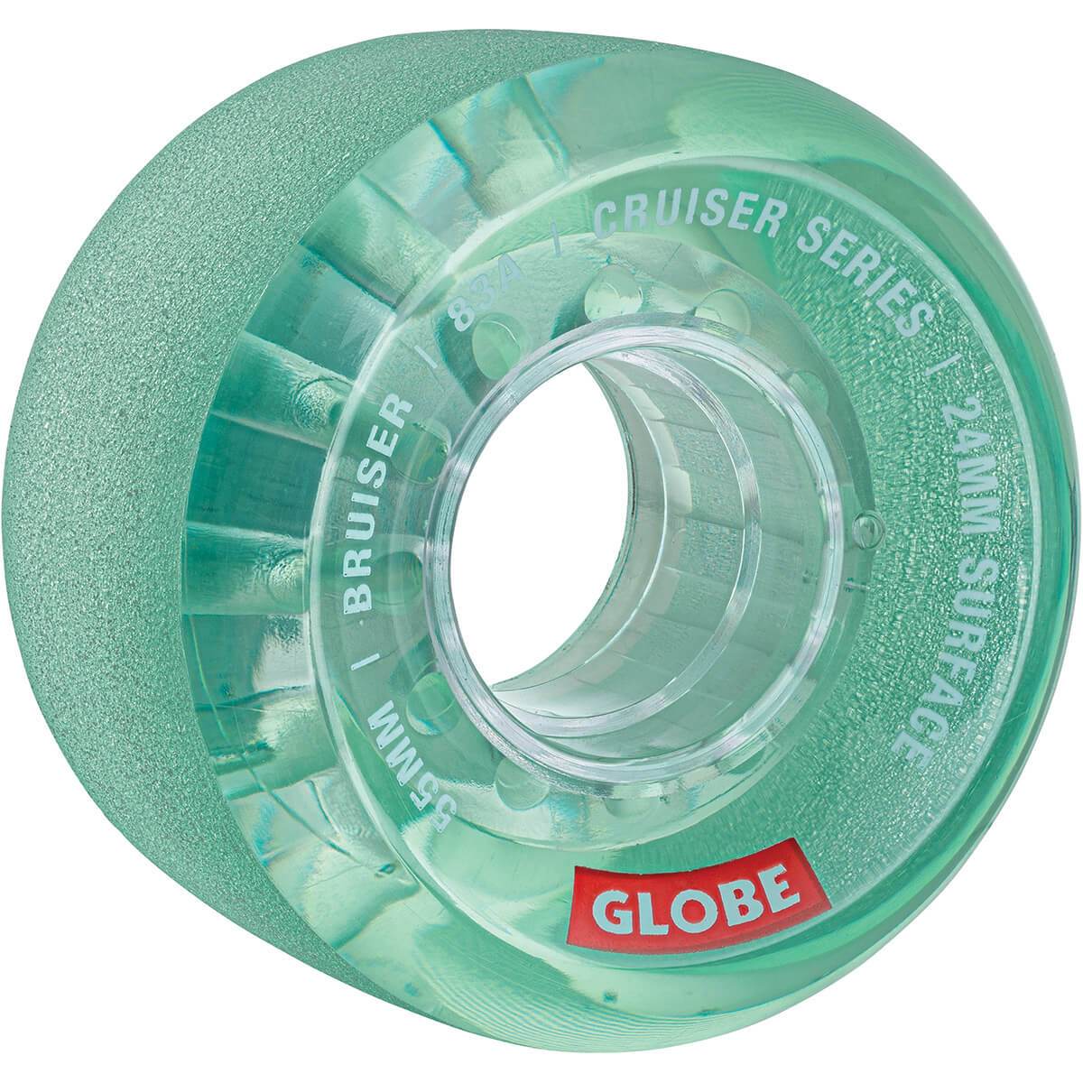 Roues Cruiser Globe Bruiser 55mm Clear Aqua