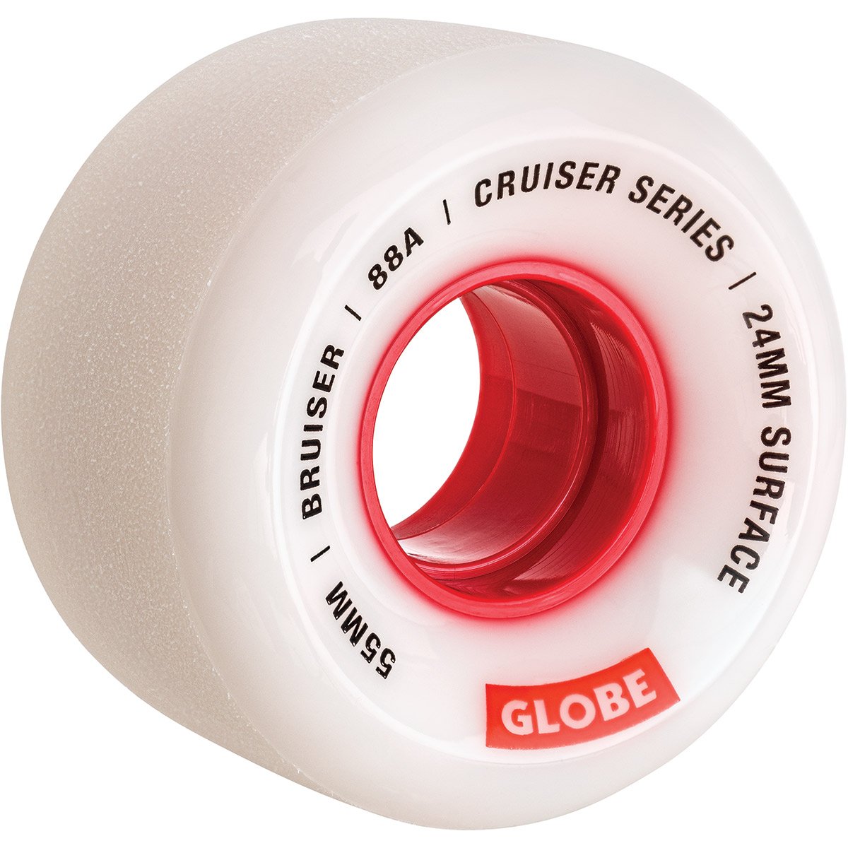 Roues Cruiser Globe Bruiser 55mm White Red